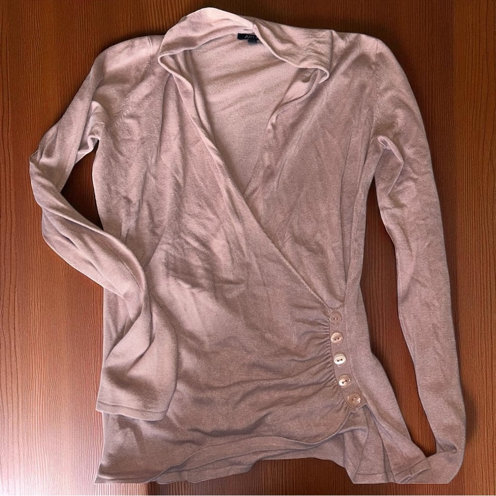 APT. 9 Wrap-Style Button Top – Size Small